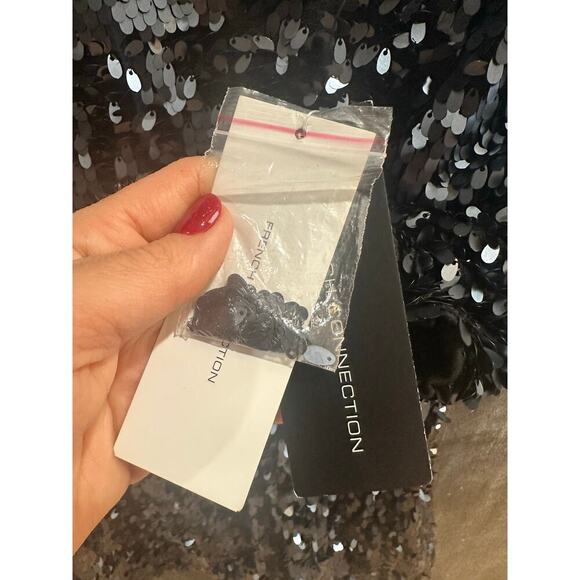 NWT $228 French Company Bisma Sequin Cocktail Dress, Sz US 6 (LL-1127) - Picture 9 of 10